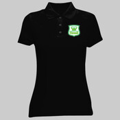 Small Badge  - UltraClub® Ladies' Cool & Dry Mesh Piqué Polo